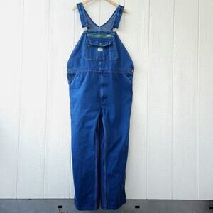 Liberty Bib Overalls Mens 42x30 Denim Jeans Farmer Mechanic Carpenter Workwear